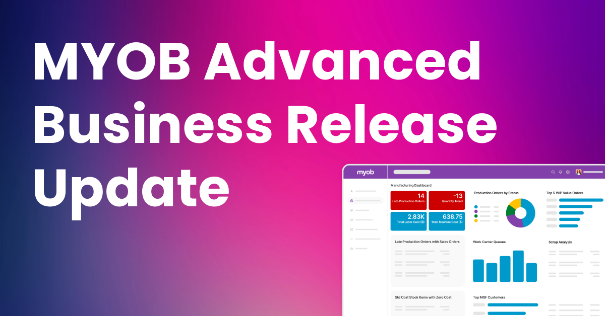 MYOB Advanced Business Release Update 2024